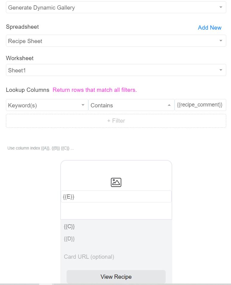 dynamic gallery - ChitChatBot - AI Bot Building Platform